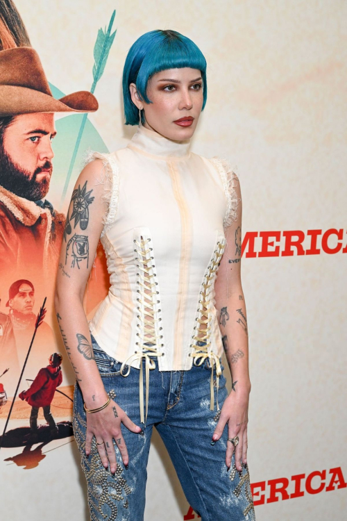Halsey at Americana screening in Los Angeles