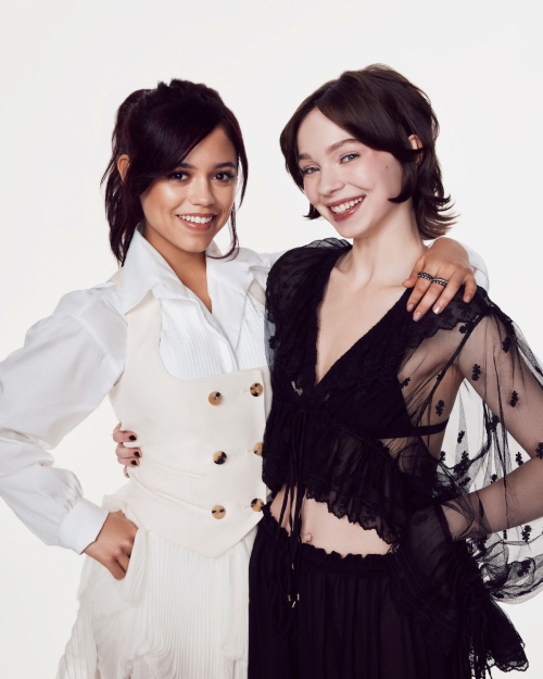 Jenna Ortega and Emma Myers Netflix Tudum, August 2025