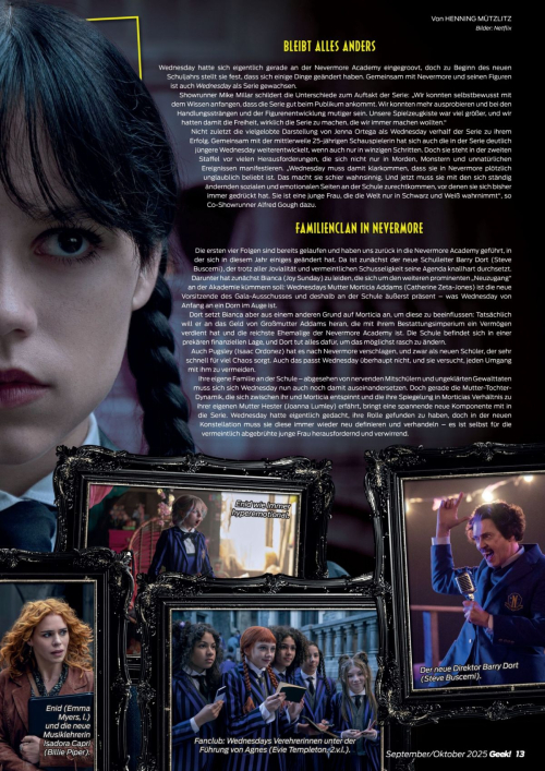 Jenna Ortega in Geek! Magazine, Fall 2025 8