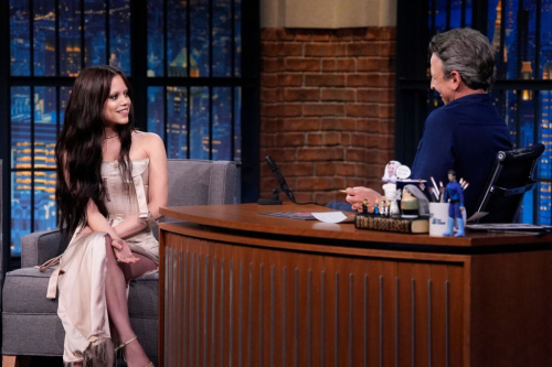 Jenna Ortega on Late Night with Seth Meyers 2