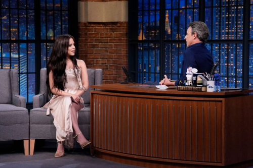Jenna Ortega on Late Night with Seth Meyers 3