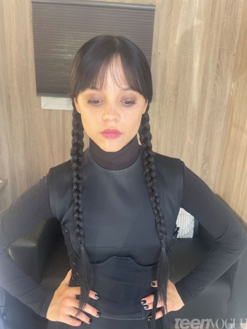 Jenna Ortega Teen Vogue Wednesday Makeup Diary, August 2025