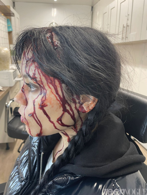 Jenna Ortega Teen Vogue Wednesday Makeup Diary, August 2025 2