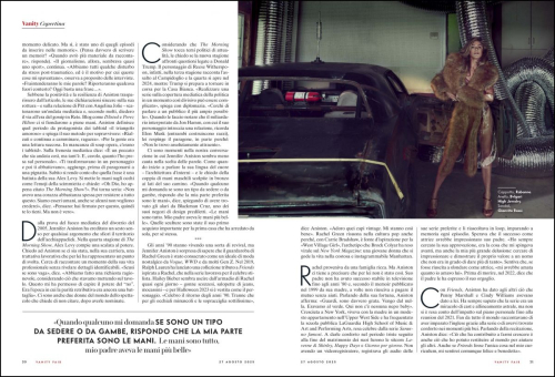 Jennifer Aniston in Vanity Fair, September 2025 1