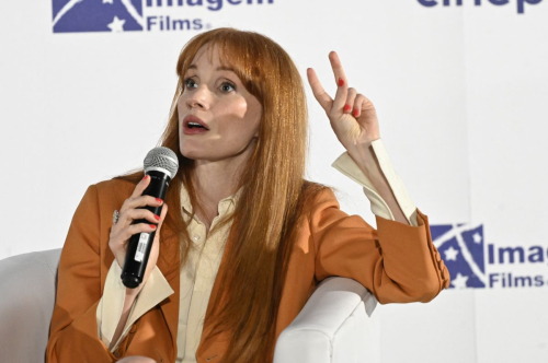 Jessica Chastain at Dreams press conference Mexico City, August 2025 2