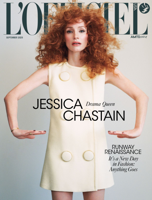 Jessica Chastain L’Officiel Magazine, September 2025