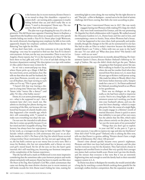 Kirsten Dunst Town & Country Magazine, September 2025 8
