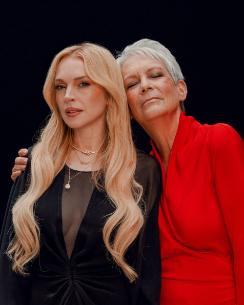 Lindsay Lohan and Jamie Lee Curtis New York Times, August 2025