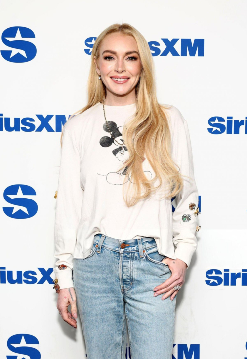 Lindsay Lohan at SiriusXM’s Town Hall, July 2025