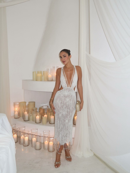 Luana Barron at a wedding dress fashion show, Aug 2025