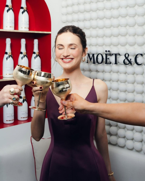 Maude Apatow at US Open with Moet & Chandon, August 2025