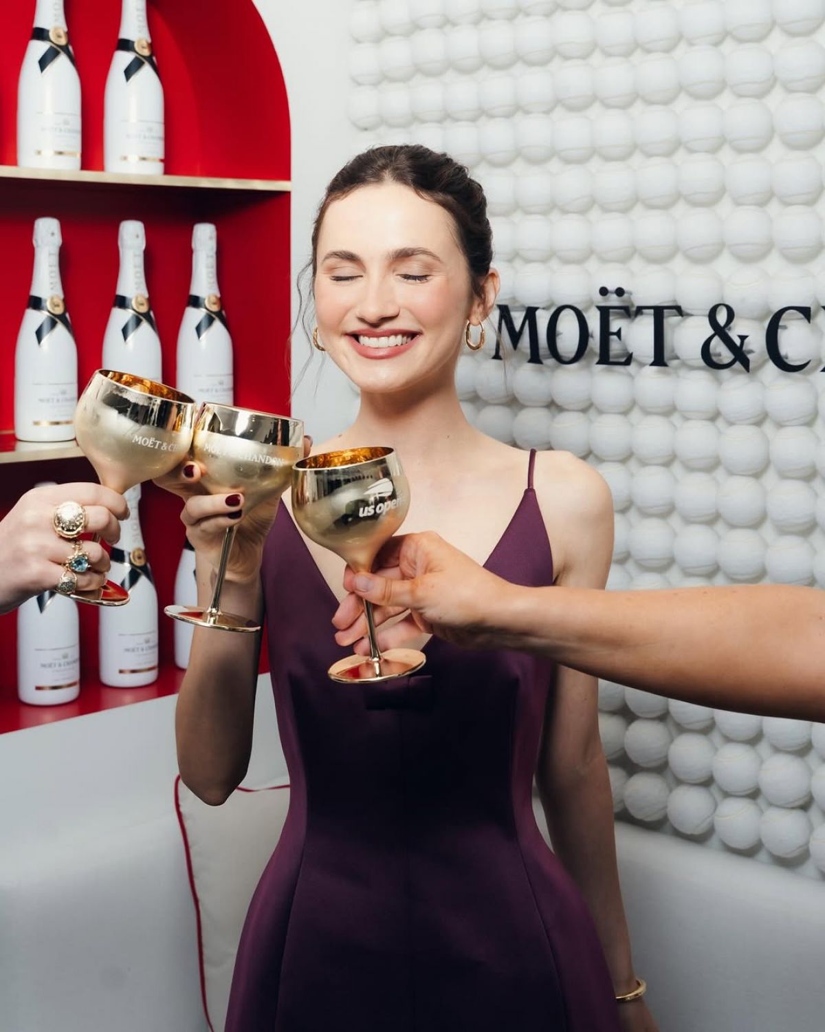Maude Apatow at US Open with Moet & Chandon, August 2025