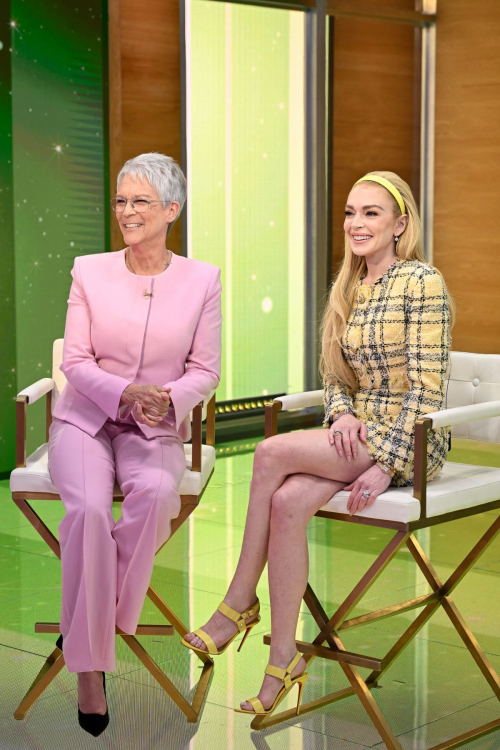 Meryl Streep and Lindsay Lohan at Good Morning America 1