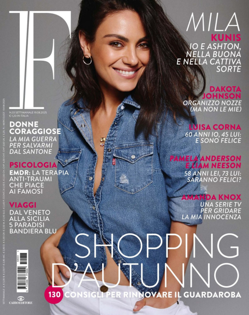 Mila Kunis in F Magazine, August 2025