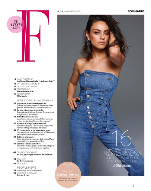 Mila Kunis in F Magazine, August 2025 6