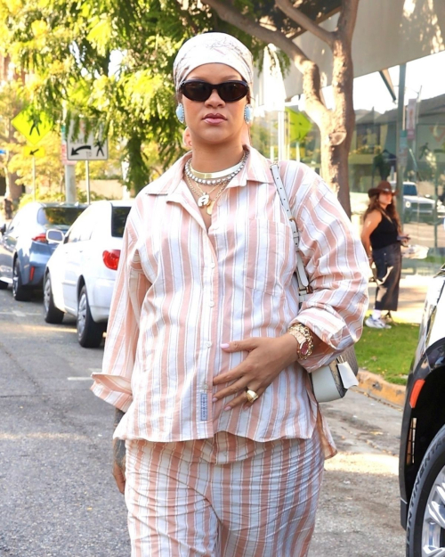 Pregnant Rihanna Savage X Fenty outing LA, August 2025 6