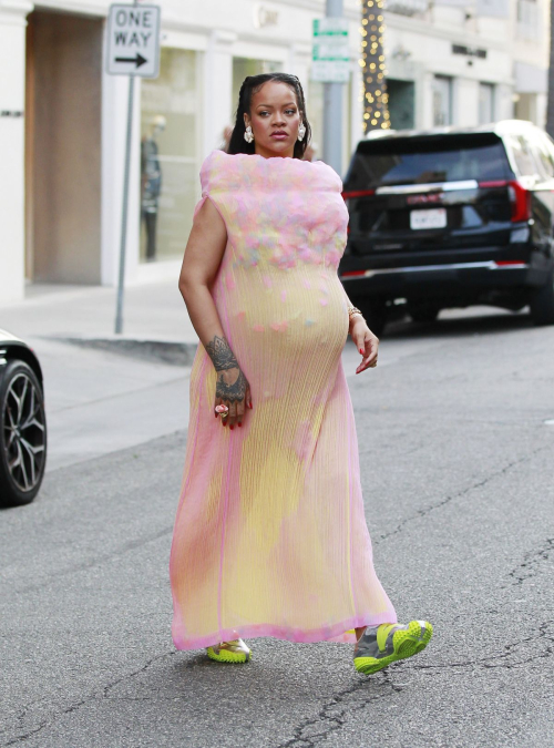 Pregnant Rihanna spotted out in Los Angeles