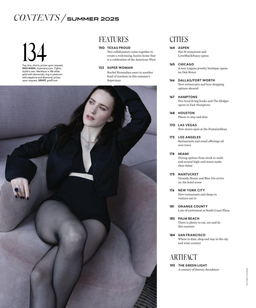 Rachel Brosnahan DuJour Magazine Feature, Summer 2025 13