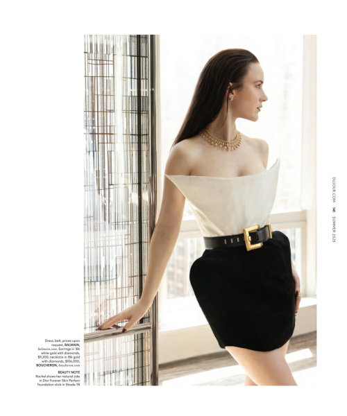 Rachel Brosnahan DuJour Magazine Feature, Summer 2025 7