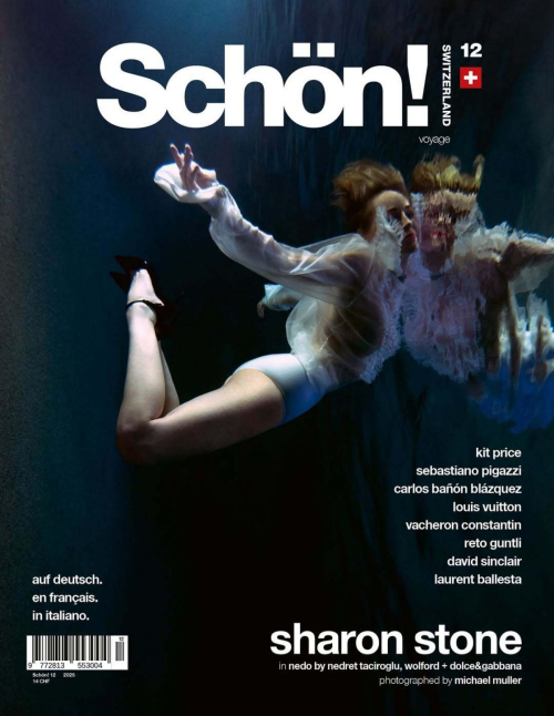 Sharon Stone for Schon Switzerland, 2025 edition