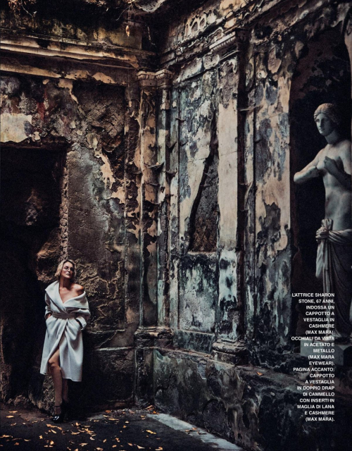 Sharon Stone Grazia Italy feature, August 2025 12