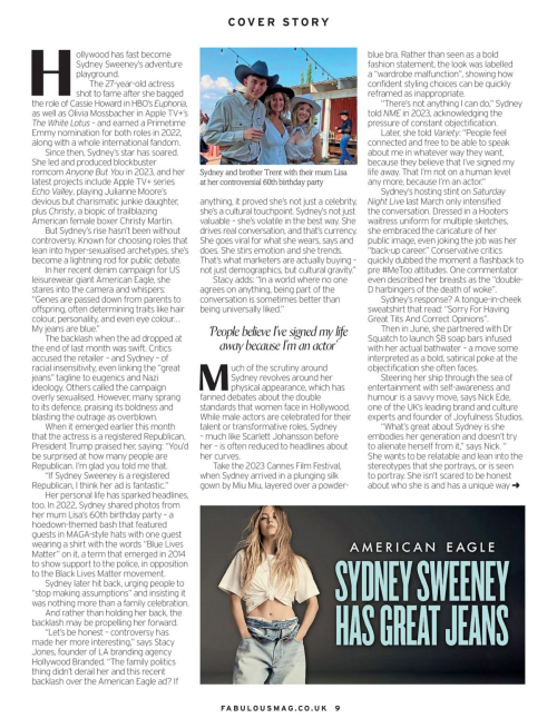 Sydney Sweeney Fabulous Magazine, August 2025 4