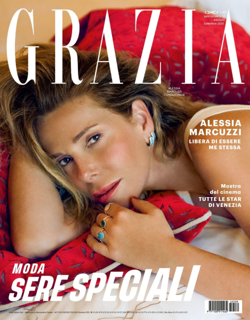 Alessia Marcuzzi in Grazia Italy, September 2025