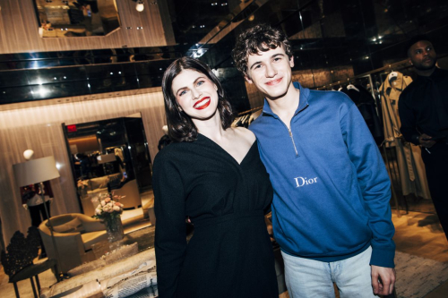 Alexandra Daddario and Sam Nivola at Dior Opening, Sep 2025