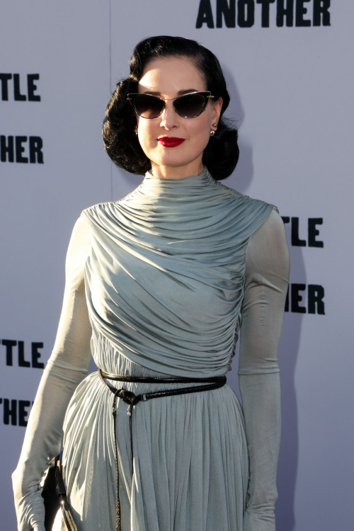 Dita Von Teese at One Battle After Another Premiere LA, Sep 2025