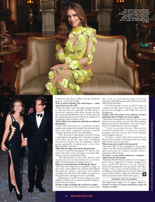 Elizabeth Hurley in Hello Magazine, September 2025 2