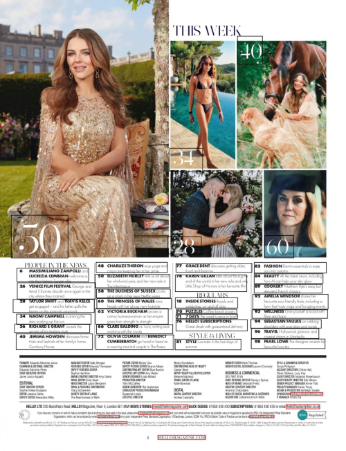 Elizabeth Hurley in Hello Magazine, September 2025 7