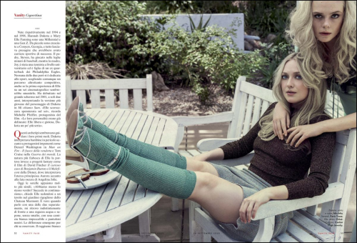Elle & Dakota Fanning in Vanity Fair Magazine, October 2025 4