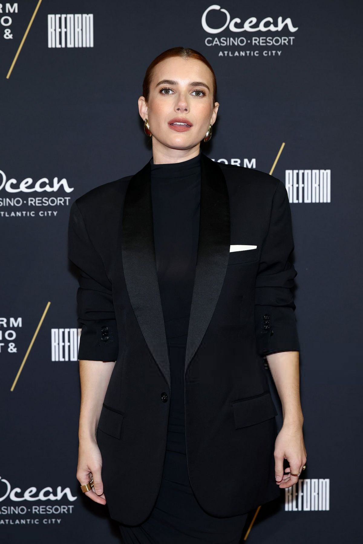 Emma Roberts Michael Rubin casino night, September 2025