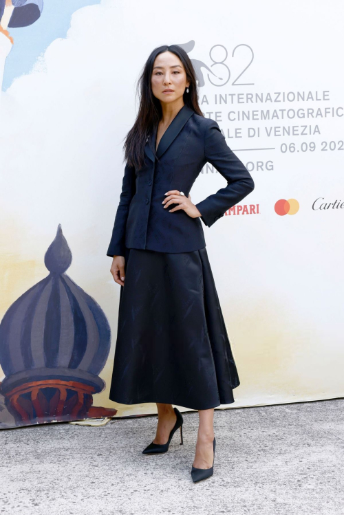 Greta Lee at Late Fame Red Carpet – Venice Film Festival 2025 1
