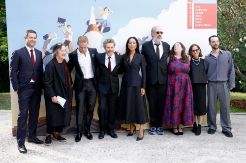 Greta Lee at Late Fame Red Carpet – Venice Film Festival 2025 4
