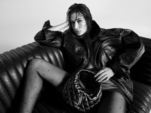 Hailey Bieber for Saint Laurent Fall campaign, 2025 1