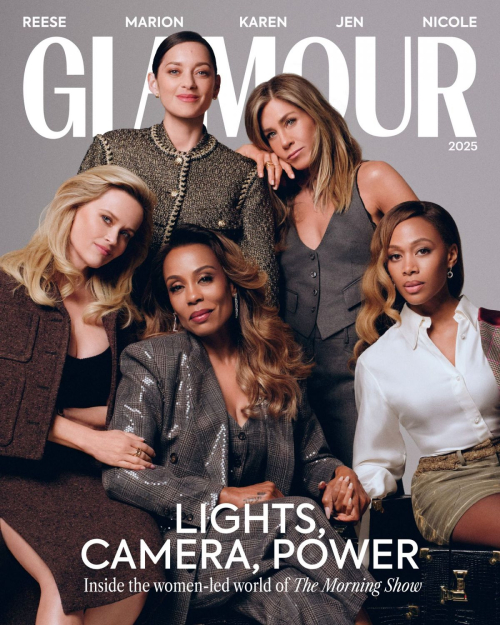 Jennifer Aniston, Reese Witherspoon, Karen Pittman, Marion Cotillard & Nicole Beharie for Glamour Magazine, September 2025