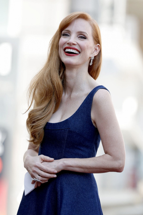 Jessica Chastain at Hollywood Walk of Fame ceremony, September 2025