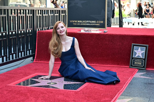 Jessica Chastain at Hollywood Walk of Fame ceremony, September 2025 8