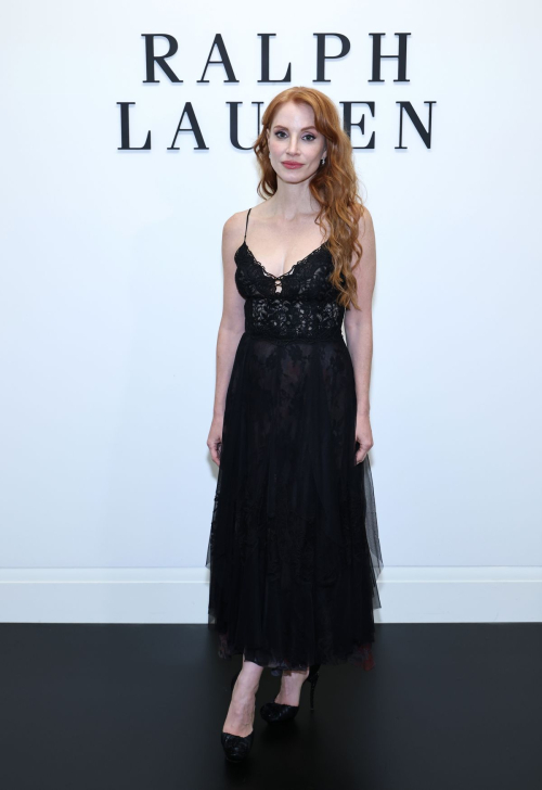 Jessica Chastain at Ralph Lauren NYFW Show, Sep 2025