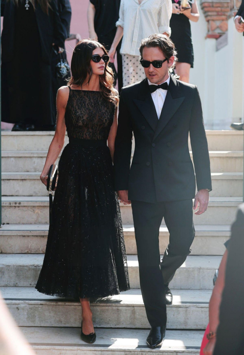 Kaia Gerber and Lewis Pullman at Testament of Ann Lee Venice, September 2025