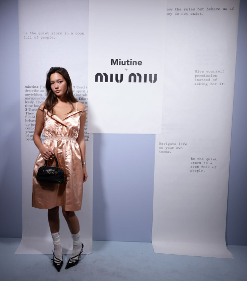 Lily Chee at Miu Miu Miutine Party NYC, September 2025