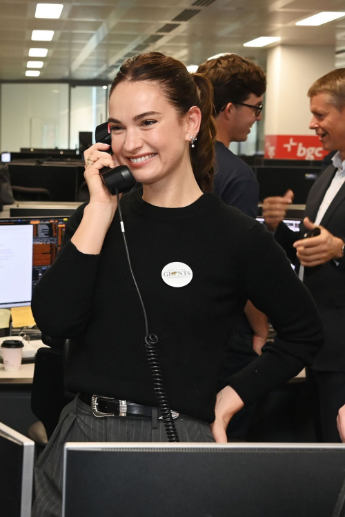 Lily James at BGC Charity Day London, Sep 2025 3