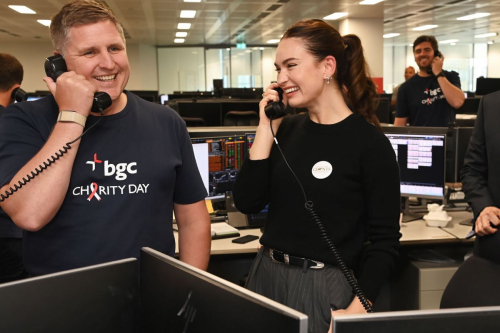 Lily James at BGC Charity Day London, Sep 2025 6