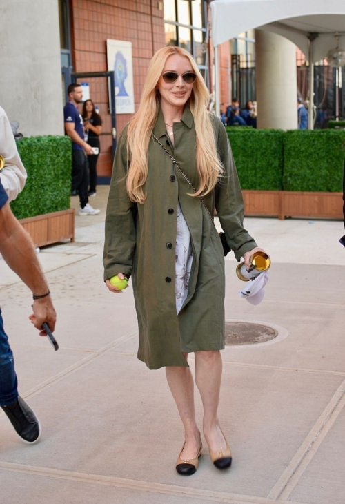 Lindsay Lohan at US Open Finals NY, Sep 2025