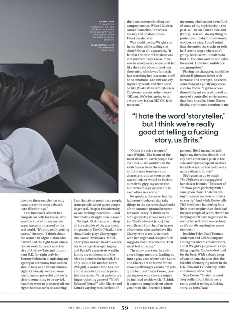 Olivia Cooke in The Hollywood Reporter, September 2025 2