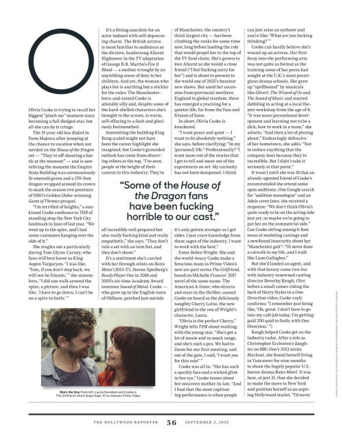 Olivia Cooke in The Hollywood Reporter, September 2025 5