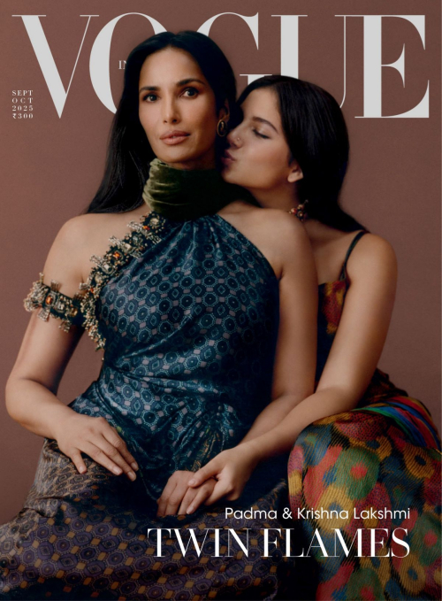Padma Lakshmi and Krishna Lakshmi in Vogue India, September 2025