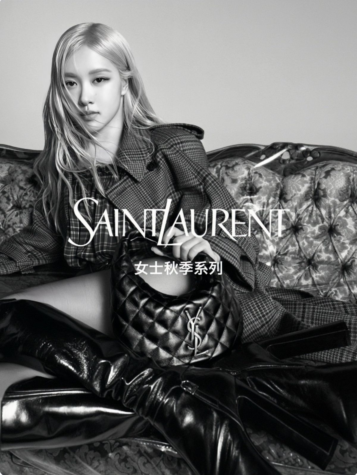 Rose for Saint Laurent Fall campaign, 2025