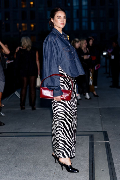 Shailene Woodley at Khaite NYFW show, September 2025